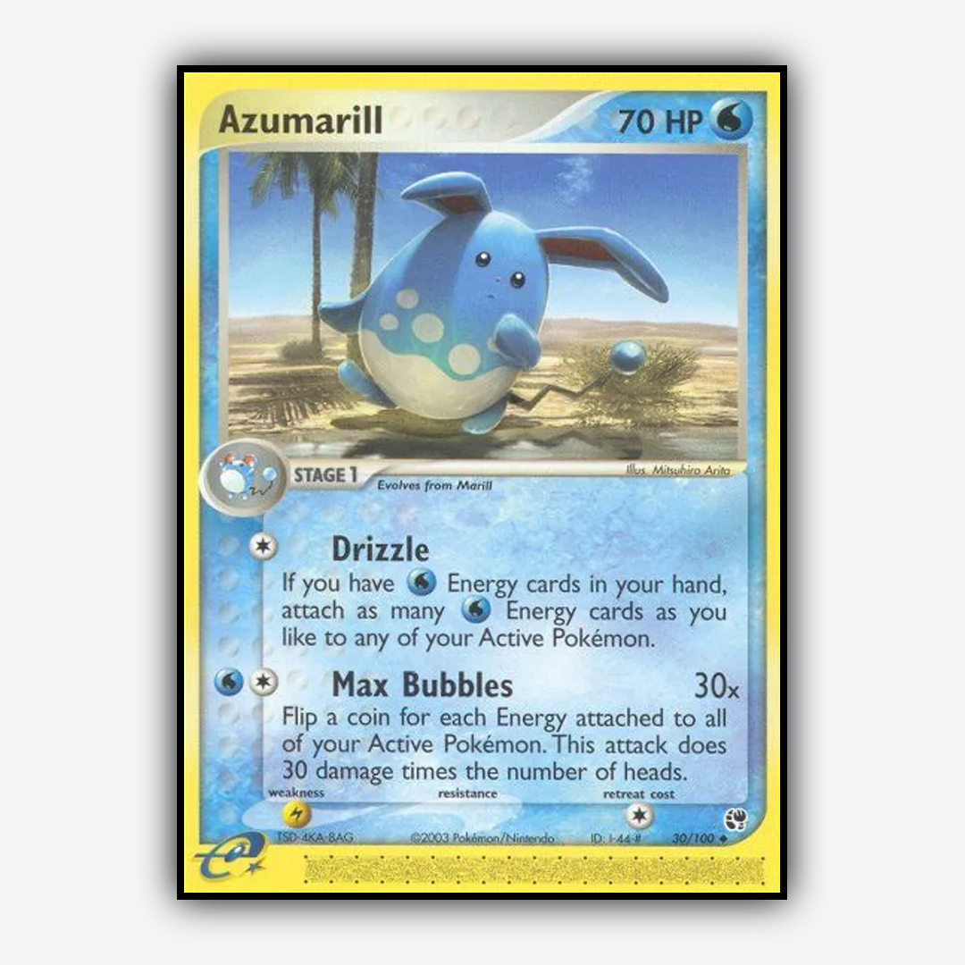 Azumarill 030/100 - Sandstorm Set - Card Rug