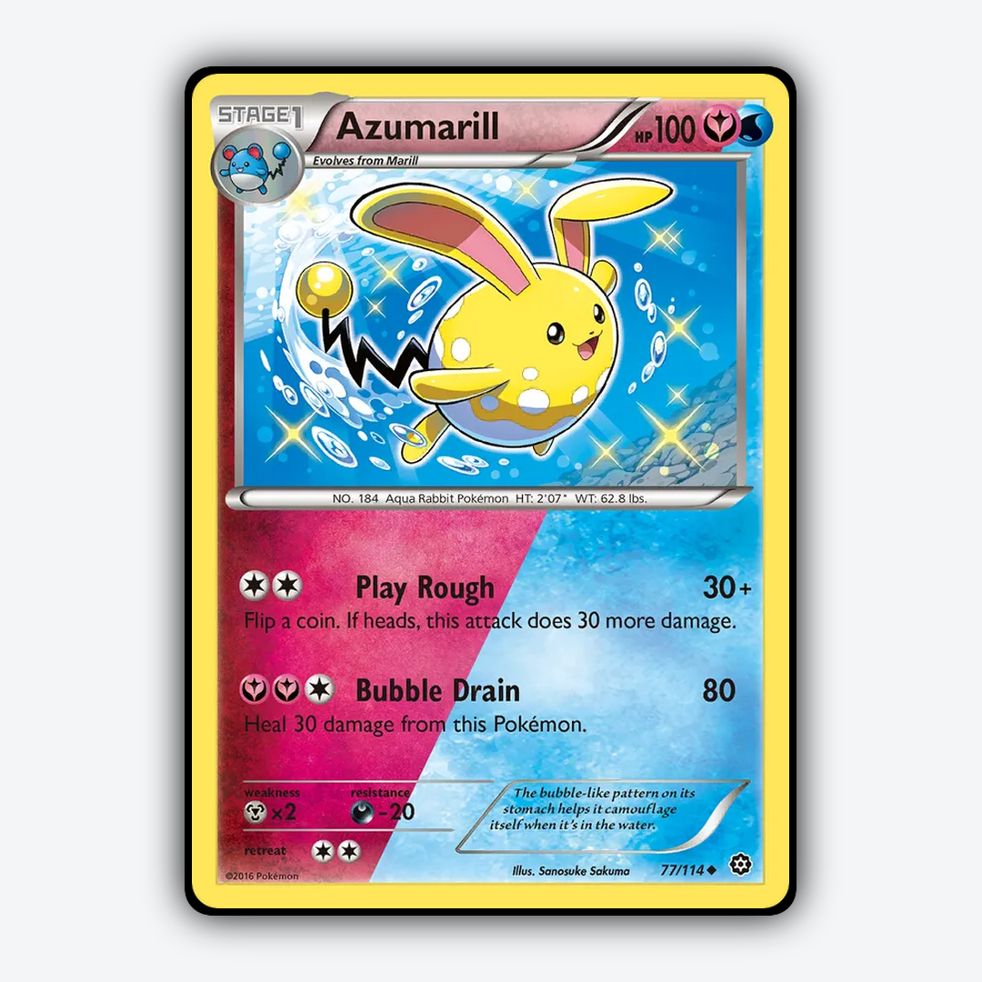 Azumarill 077/114 - Steam Siege Set - Card Rug