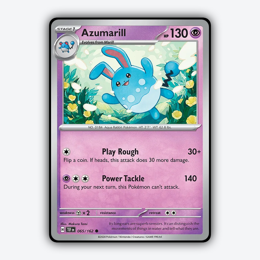 Azumarill 065/162 - Temporal Forces Set - Card Rug