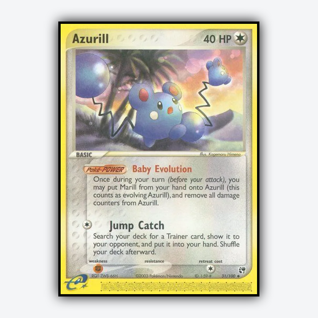 Azurill 031/100 - Sandstorm Set - Card Rug