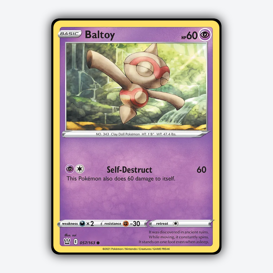 Baltoy 057/163 - Battle Styles Set - Card Rug
