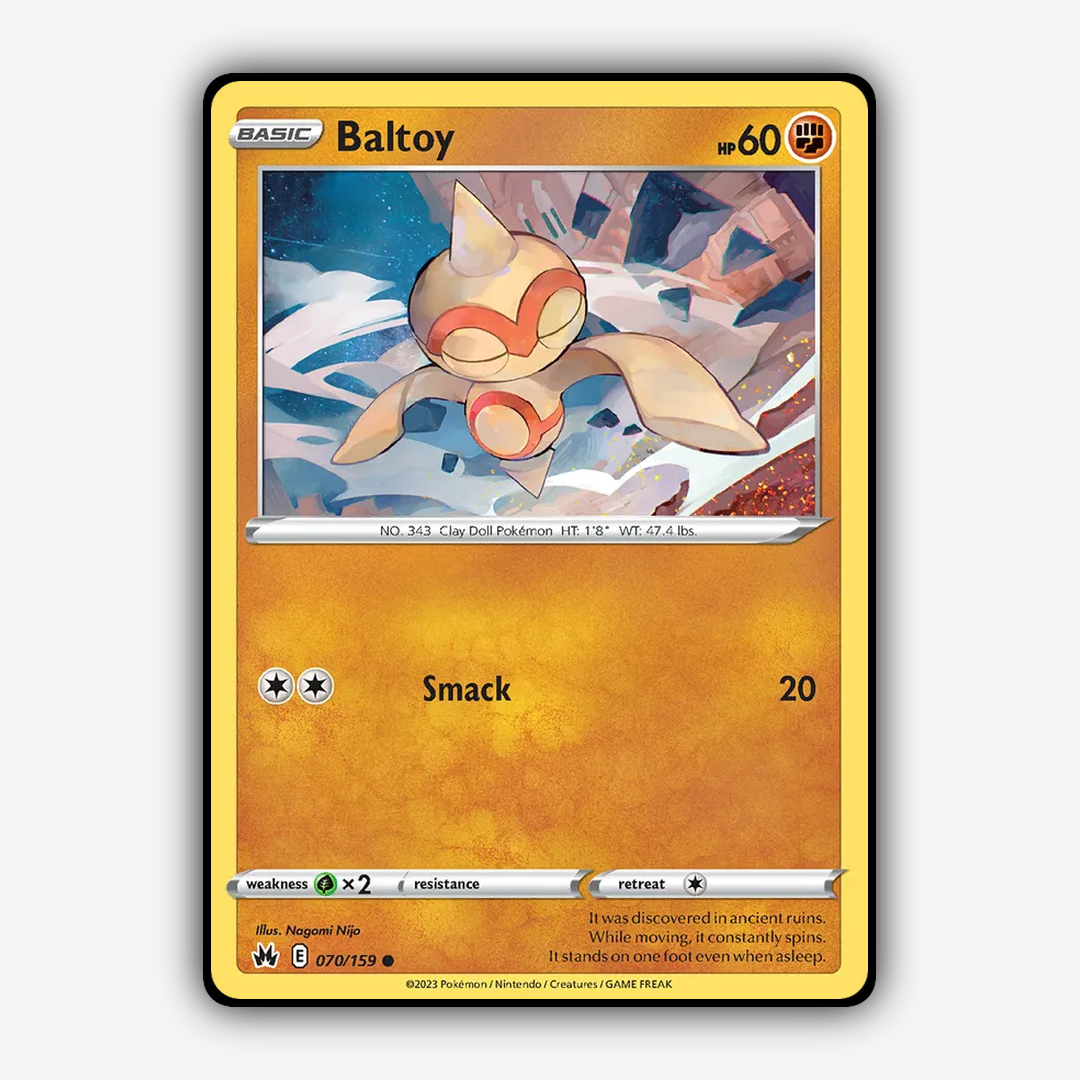 Baltoy 070/159 - Crown Zenith Set - Card Rug