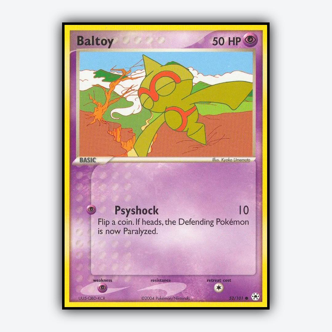 Baltoy 052/101 - Hidden Legends Set - Card Rug