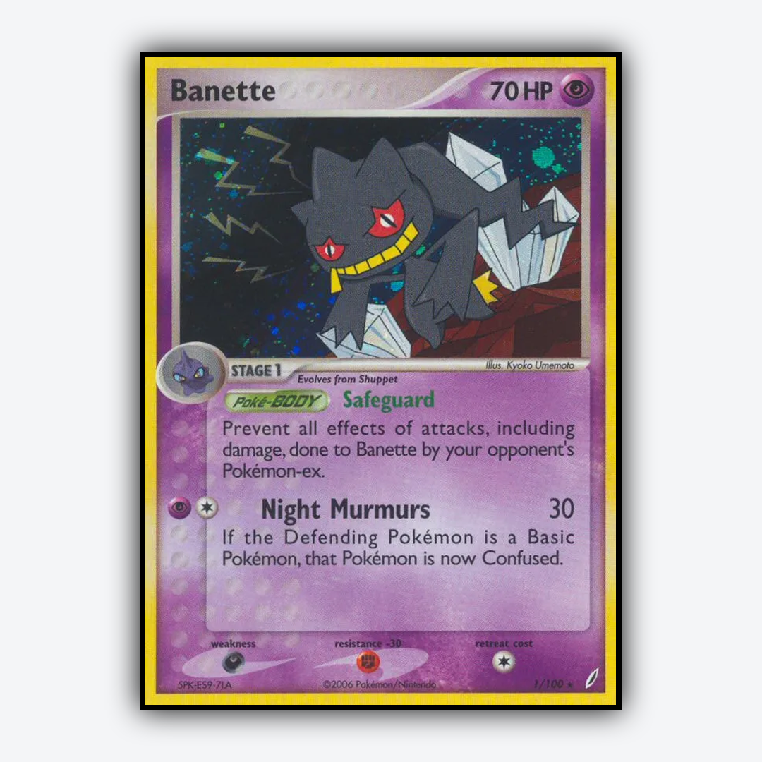 Banette 001/100 - Crystal Guardians Set - Card Rug