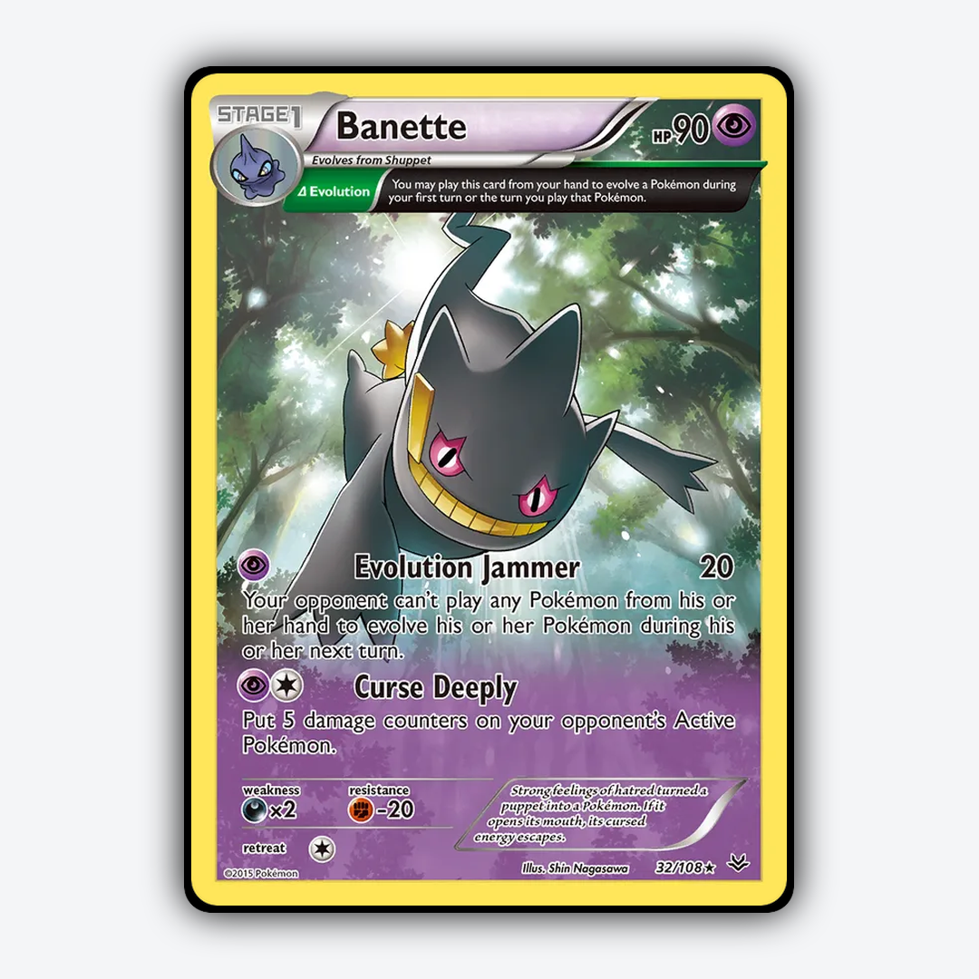 Banette 032/108 - Roaring Skies Set - Card Rug