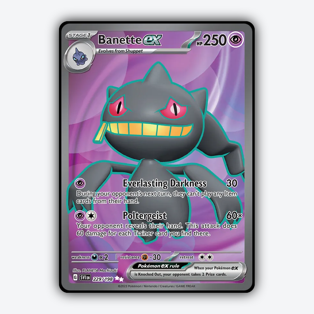 Banette ex 229/198 - Scarlet & Violet Set - Card Rug