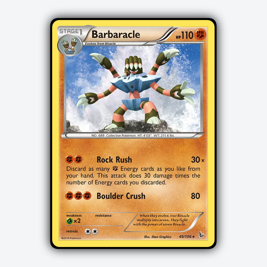 Barbaracle 049/106 - Flashfire Set - Card Rug