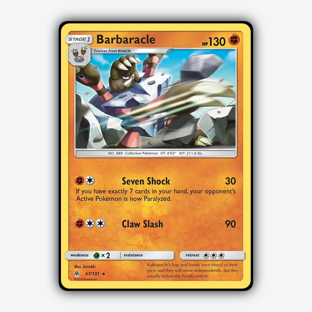 Barbaracle 067/131 - Forbidden Light Set - Card Rug