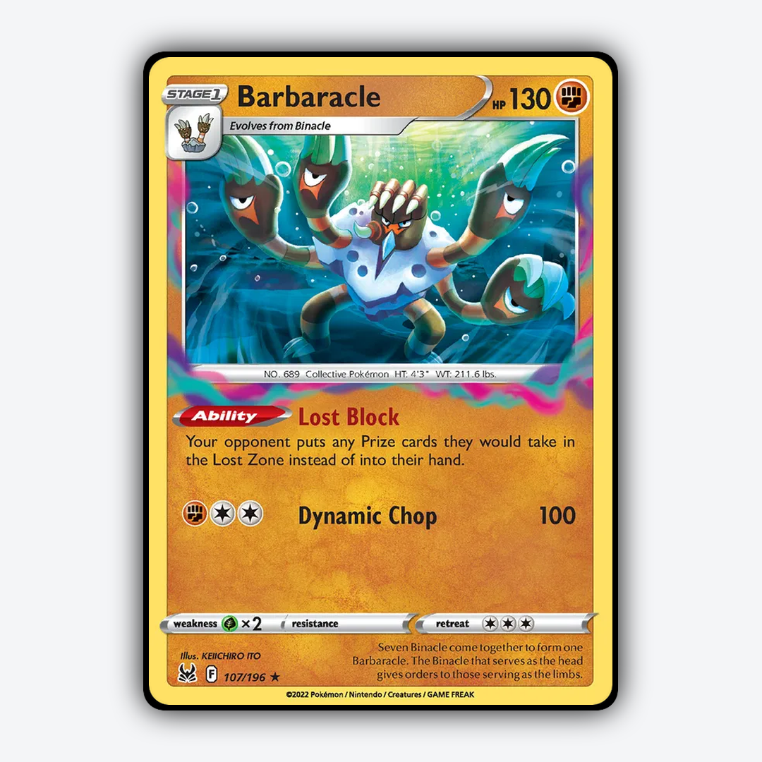 Barbaracle 107/196 - Lost Origin Set - Card Rug