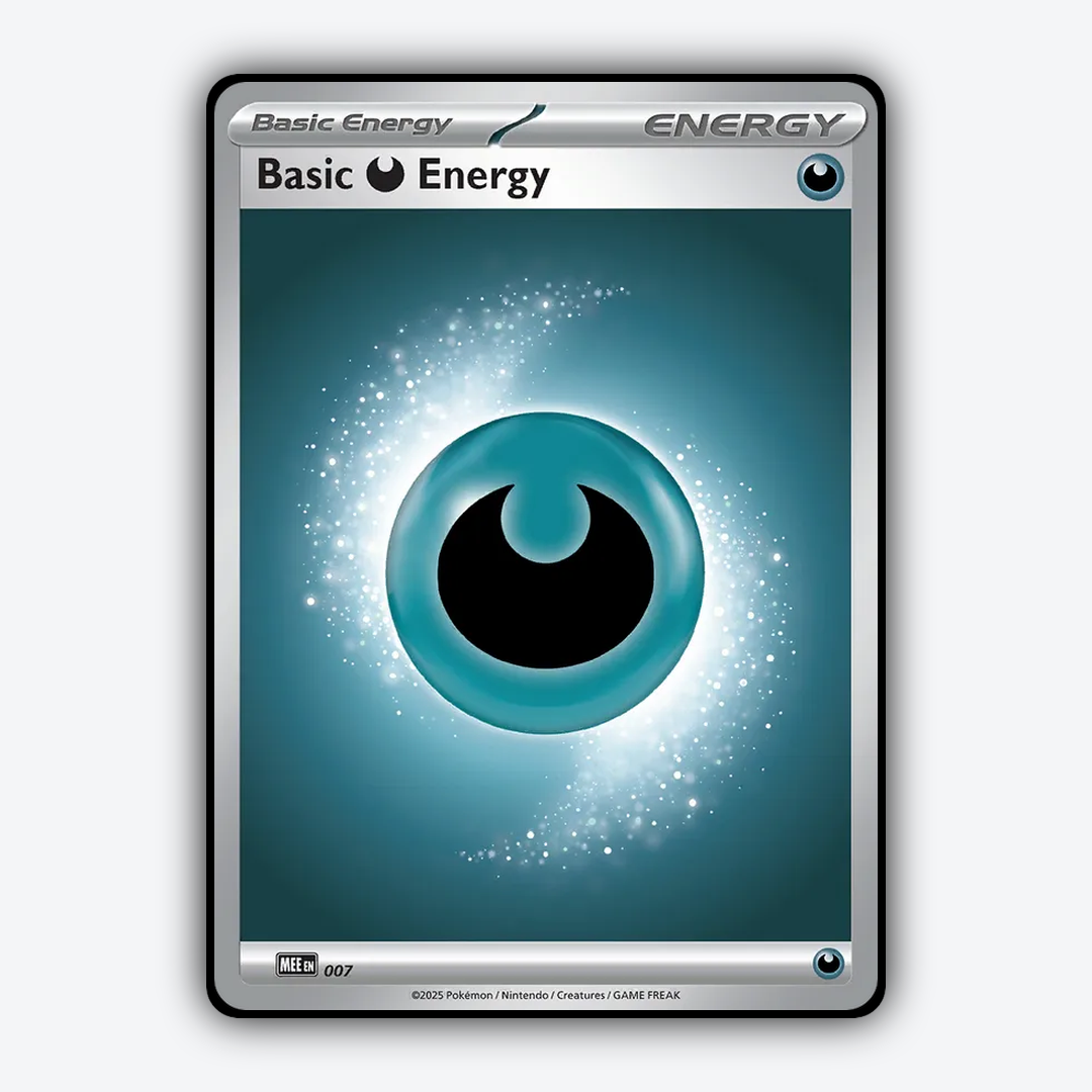 Basic Darkness Energy 007 - Mega Evolution: Energy Set - Card Rug