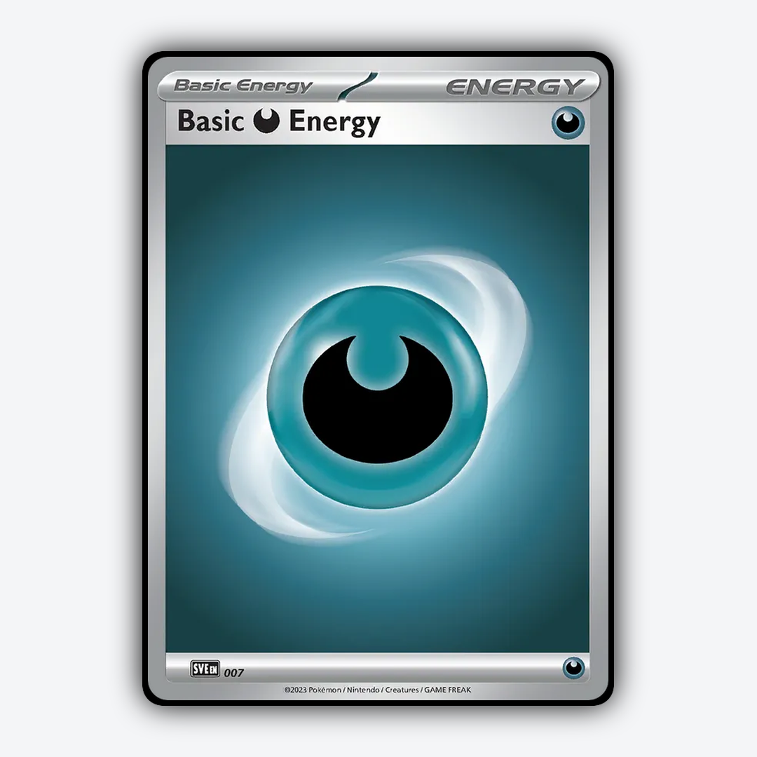 Basic Darkness Energy 007 - Scarlet & Violet: Energy (2023) Set - Card Rug