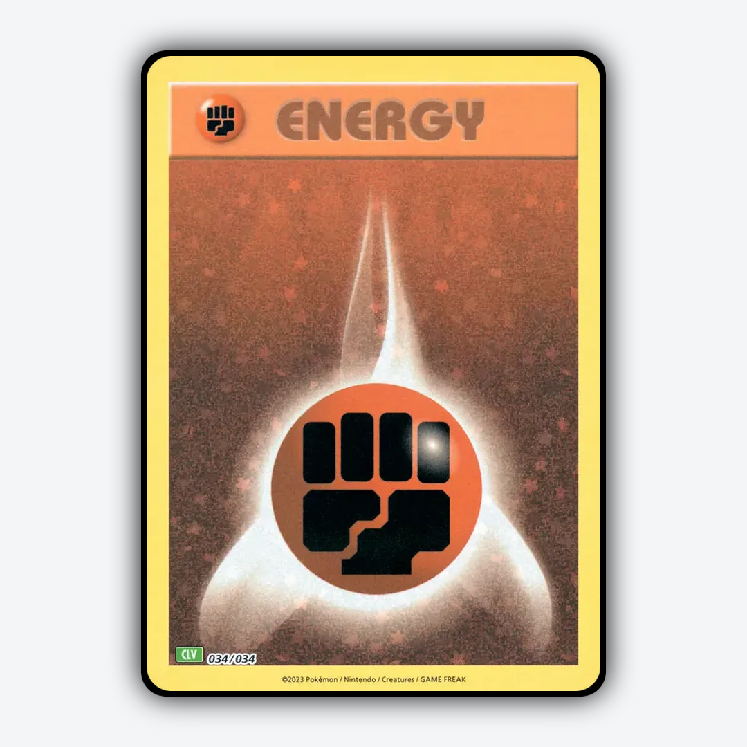 Basic Fighting Energy 034/034 - Pokémon TCG Classic - Venusaur Set - Card Rug
