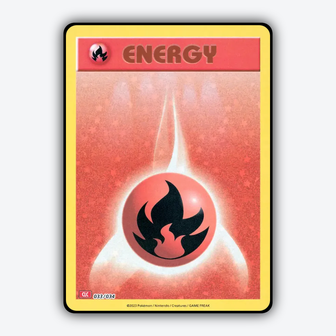 Basic Fire Energy 033/034 - Pokémon TCG Classic - Charizard Set - Card Rug
