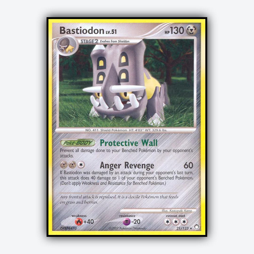 Bastiodon 021/123 - Mysterious Treasures Set - Card Rug