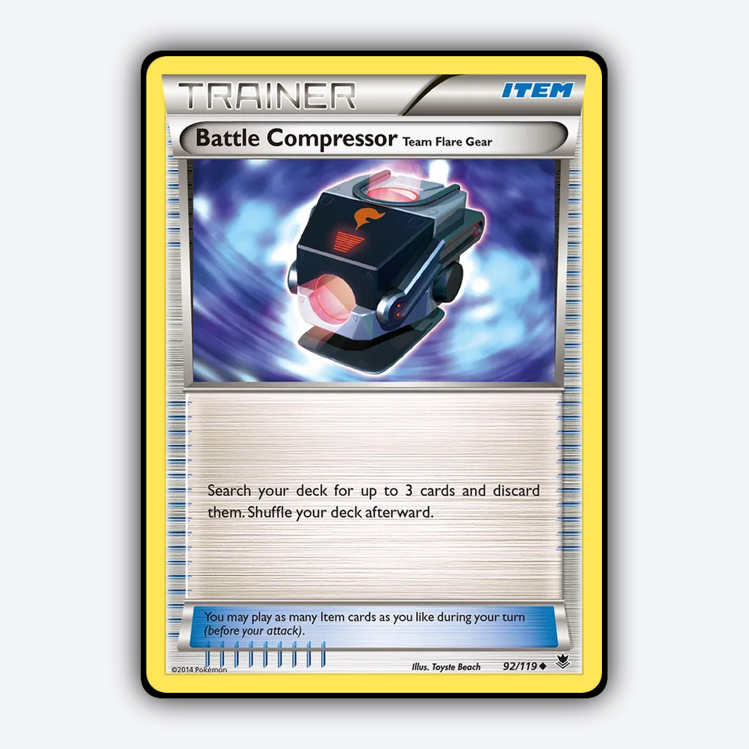 Battle Compressor Team Flare Gear 092/119 - Phantom Forces Set - Card Rug