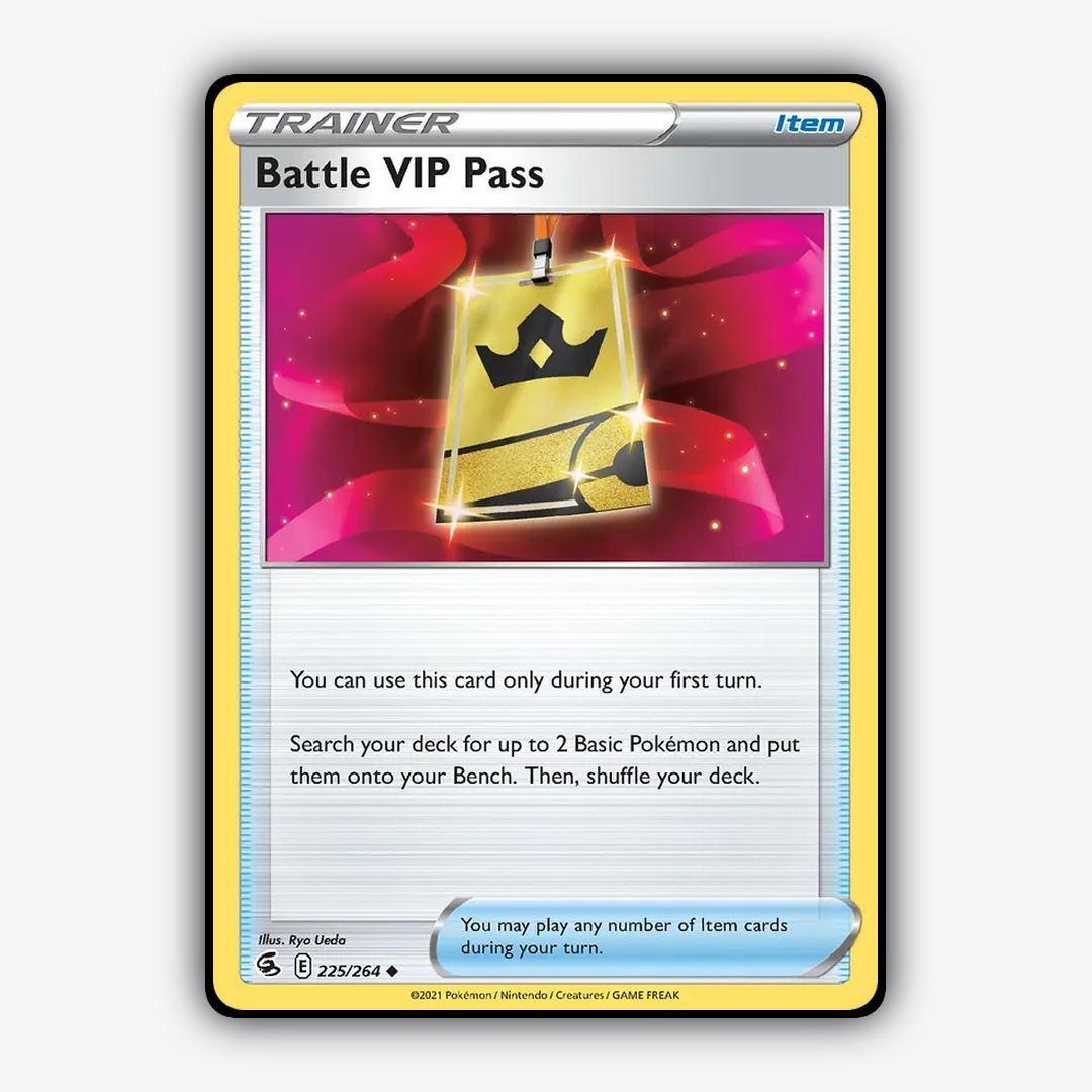 Battle VIP Pass 225/264 - Fusion Strike Set - Card Rug