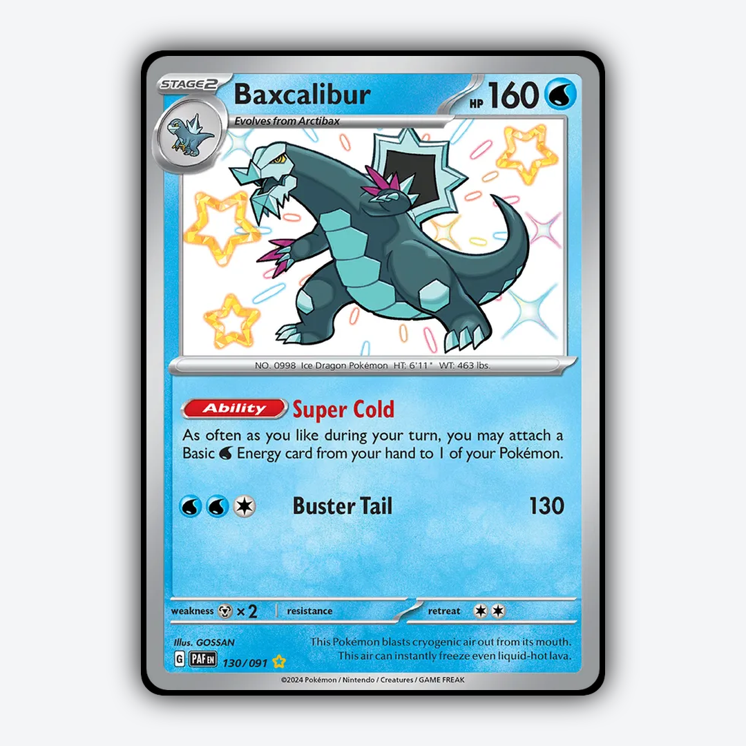 Baxcalibur #130 - Paldean Fates Set - Card Rug