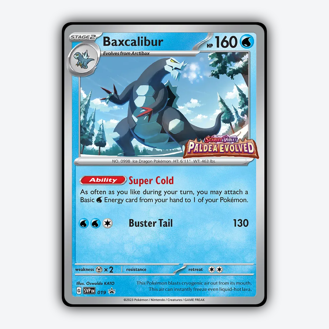 Baxcalibur #19 - Scarlet & Violet Black Star Promos Set - Card Rug