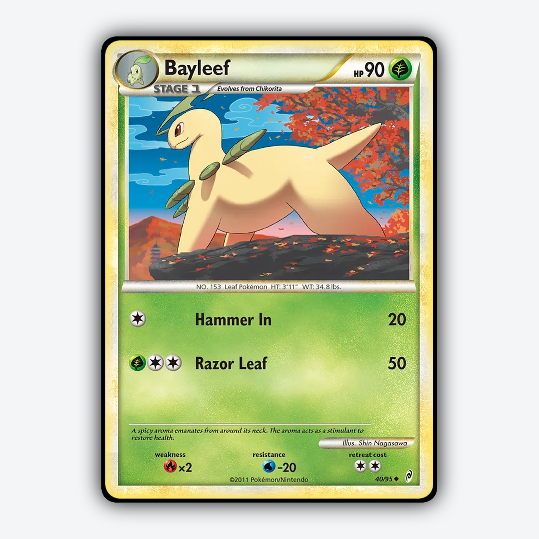 Bayleef 040/95 - Call of Legends Set - Card Rug