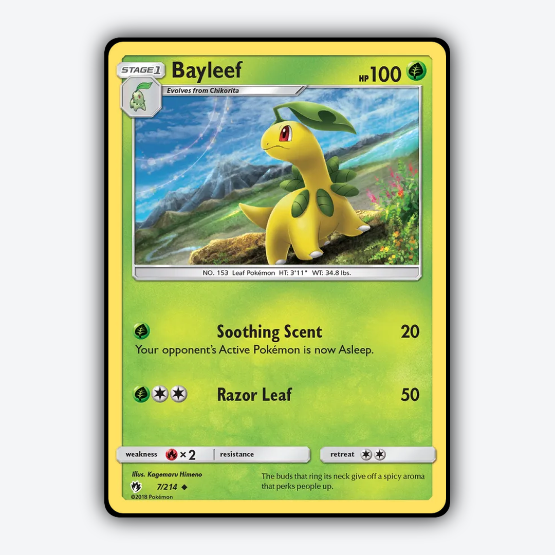Bayleef 007/214 - Lost Thunder Set - Card Rug