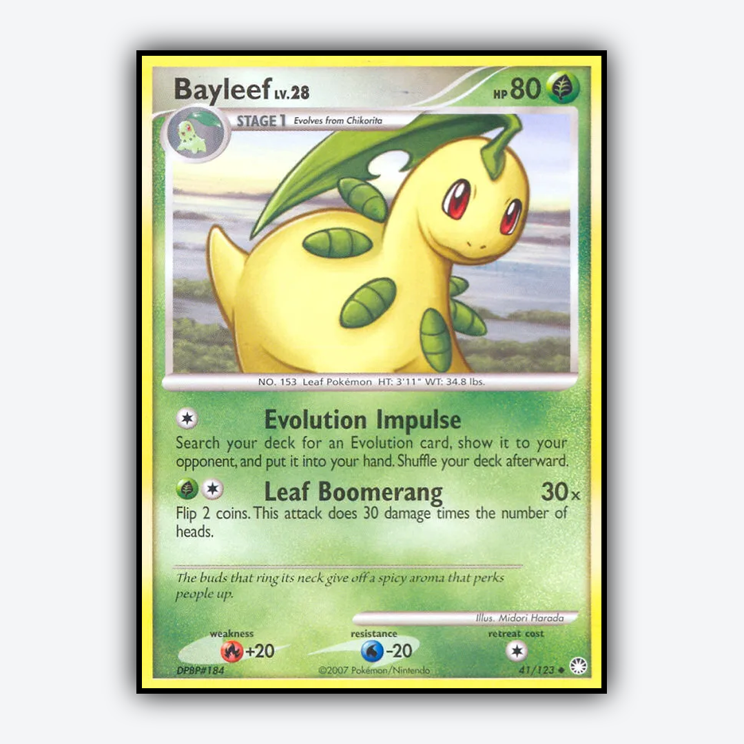 Bayleef 041/123 - Mysterious Treasures Set - Card Rug
