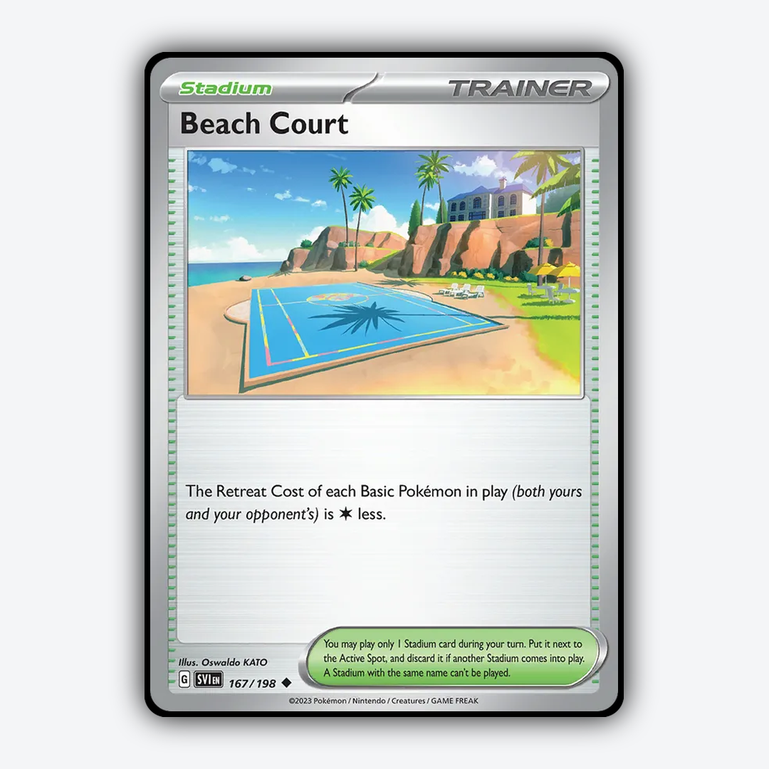 Beach Court 167/198 - Scarlet & Violet Set - Card Rug