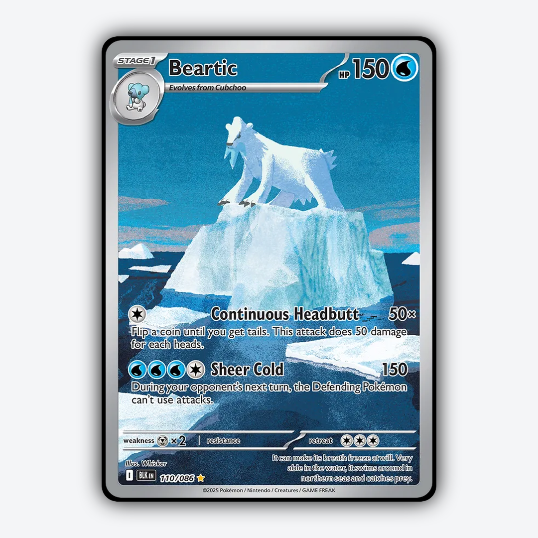 Beartic #110 - Black Bolt Set - Card Rug
