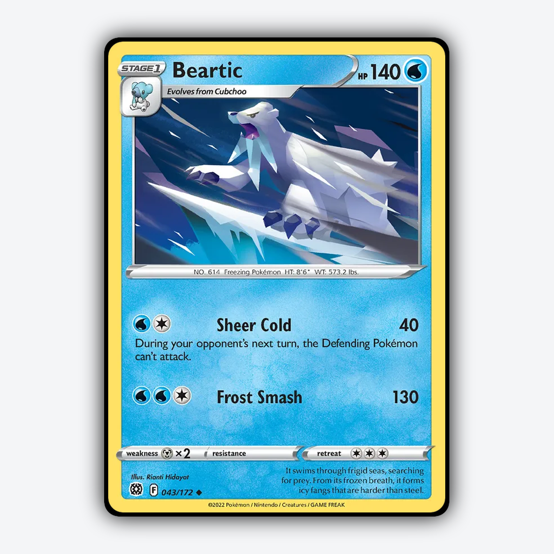 Beartic 043/172 - Brilliant Stars Set - Card Rug