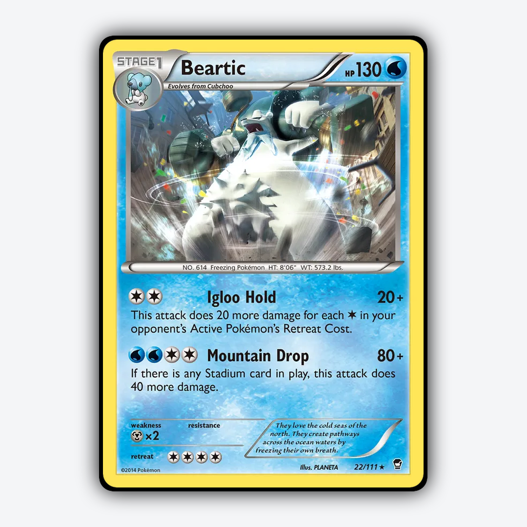 Beartic 022/111 - Furious Fists Set - Card Rug
