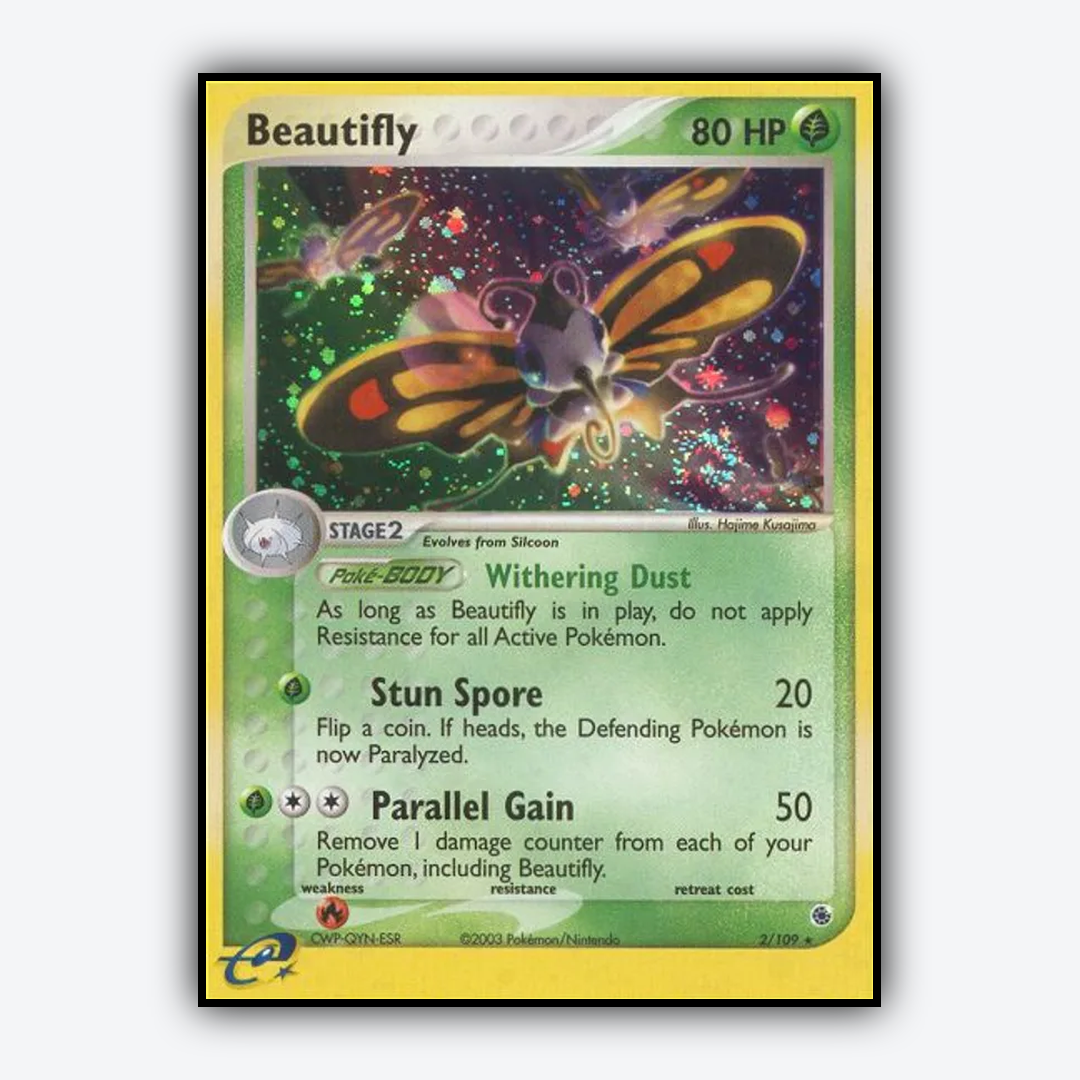 Beautifly 002/109 - Ruby & Sapphire Set - Card Rug