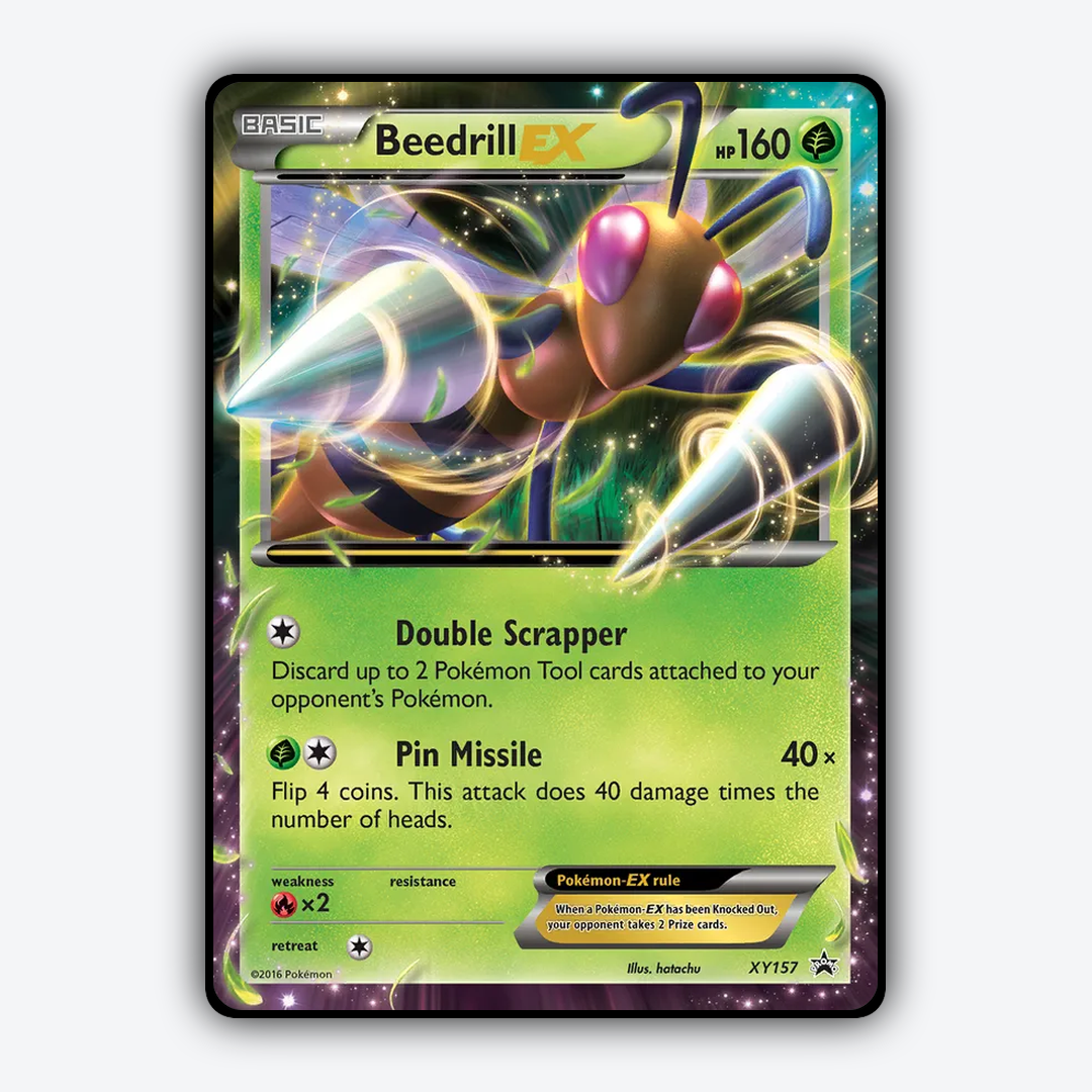 Beedrill-EX #157 - XY Black Star Promos Set - Card Rug