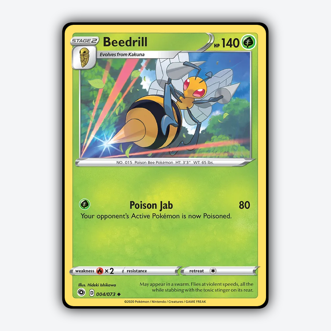 Beedrill 004/73 - Champion's Path Set - Card Rug