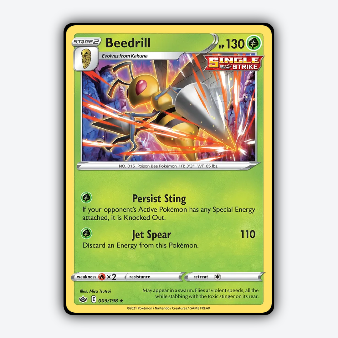 Beedrill 003/198 - Chilling Reign Set - Card Rug