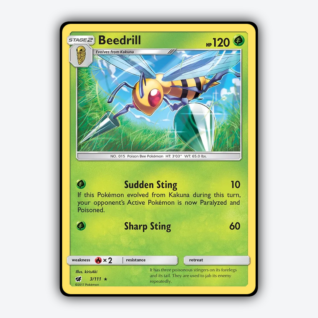 Beedrill 003/111 - Crimson Invasion Set - Card Rug