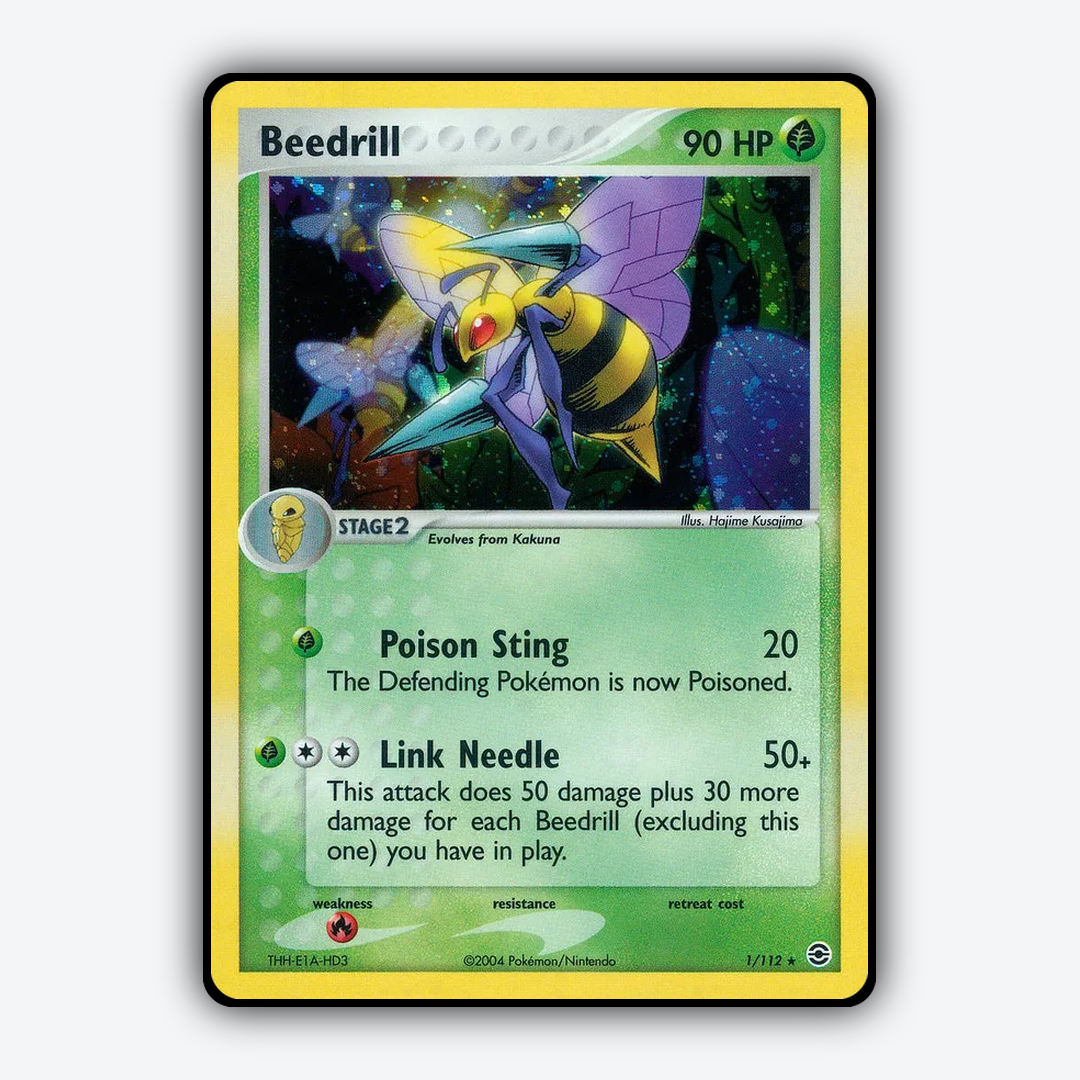 Beedrill 001/112 - FireRed & LeafGreen Set - Card Rug