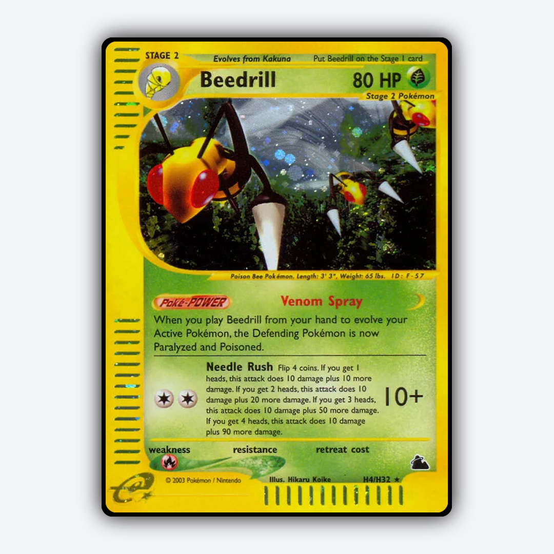 Beedrill H004/144 - H004/144 Skyridge Set - Card Rug