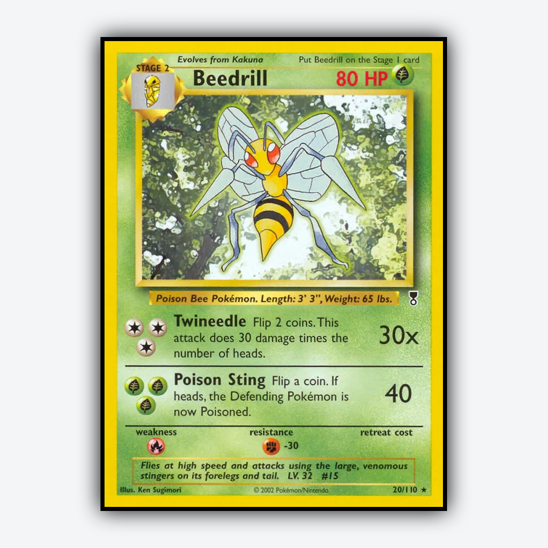 Beedrill 020/110 - Legendary Collection Set - Card Rug