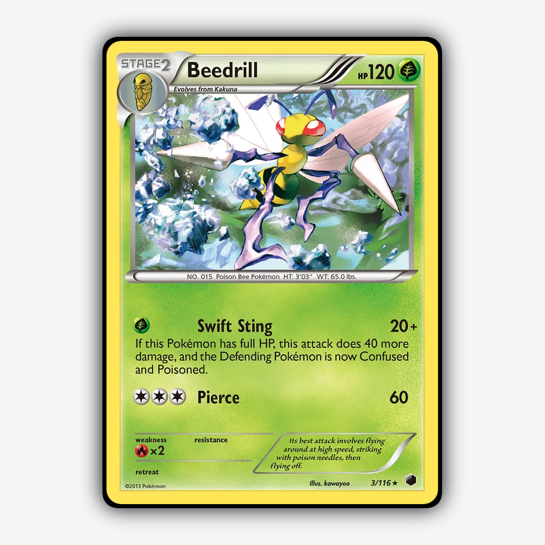 Beedrill 003/116 - Plasma Freeze Set - Card Rug