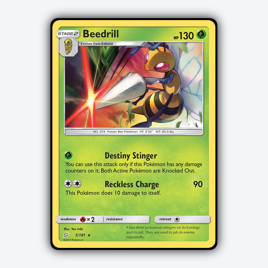 Beedrill 005/181 - Team Up Set - Card Rug