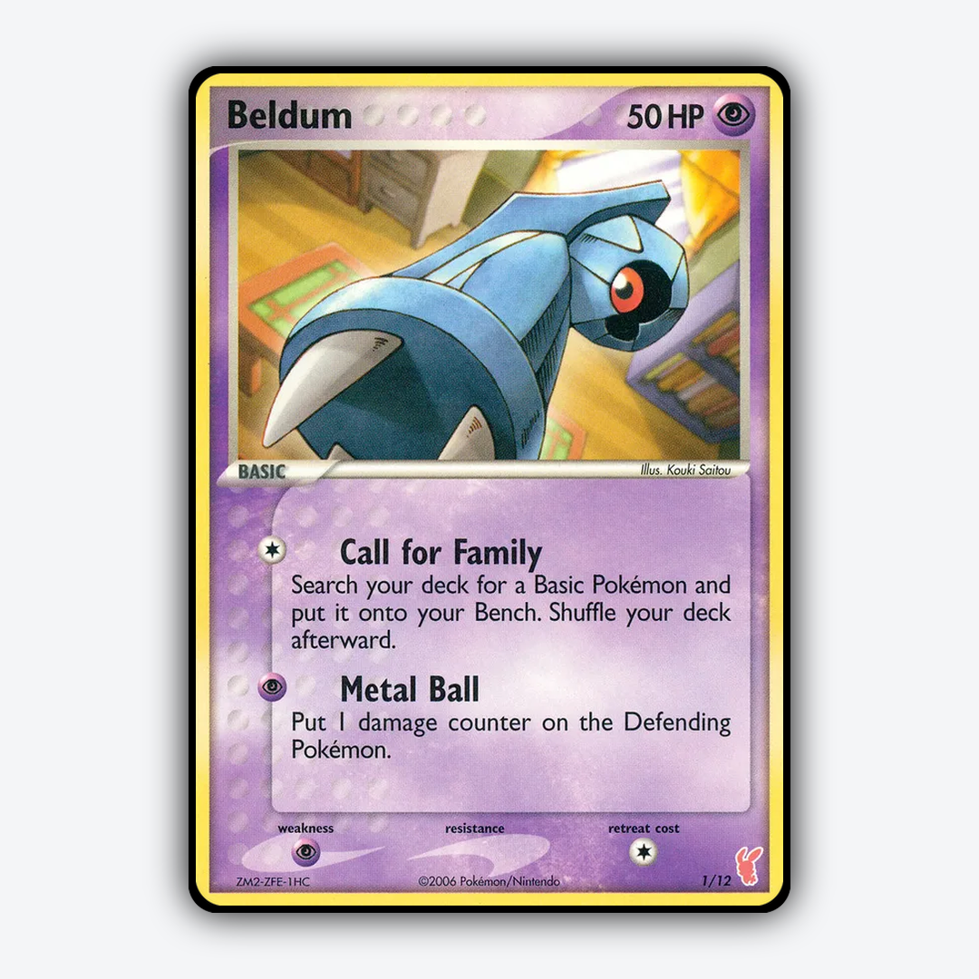 Beldum 001/12 - EX Trainer Kit 2 Plusle Set - Card Rug
