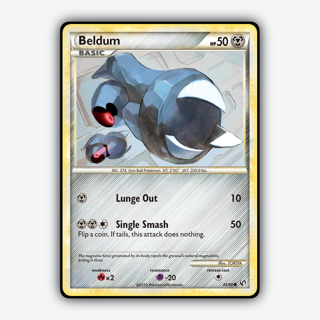 Beldum 043/90 - HS—Undaunted Set - Card Rug