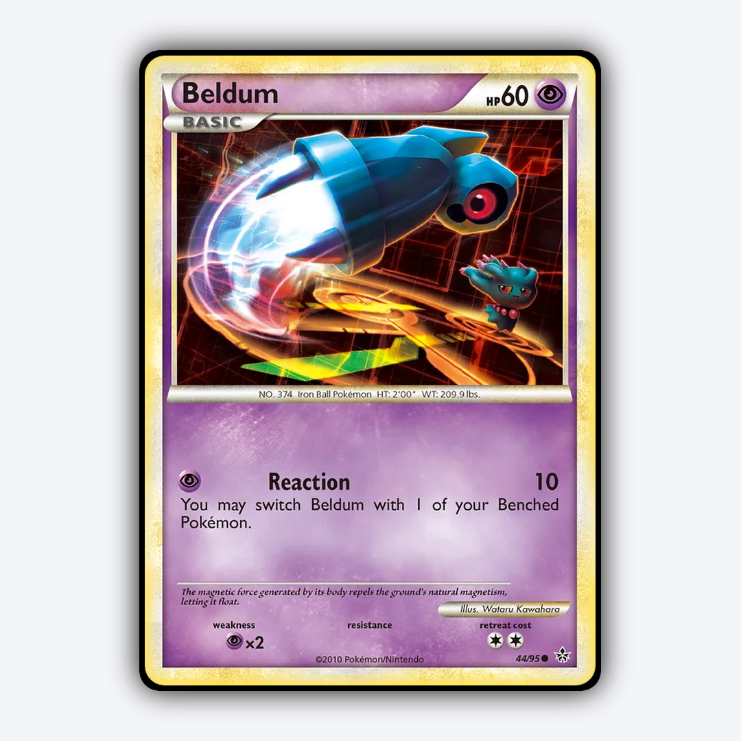 Beldum 044/95 - HS—Unleashed Set - Card Rug
