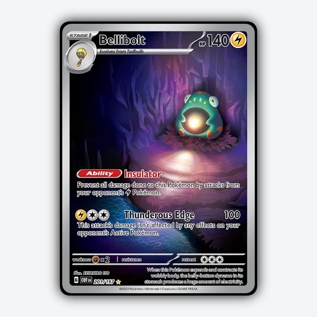Bellibolt #201 - Obsidian Flames Set - Card Rug
