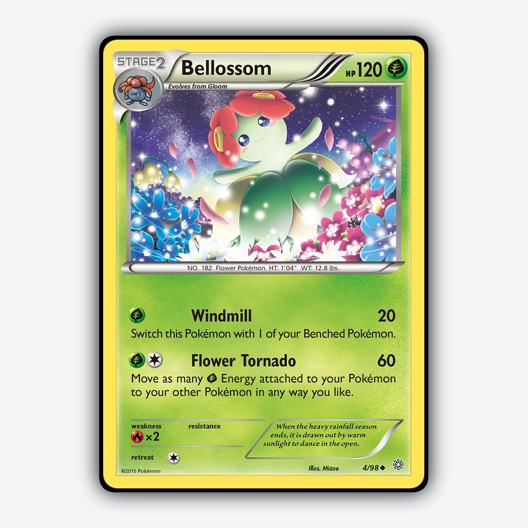 Bellossom 004/98 - Ancient Origins Set - Card Rug