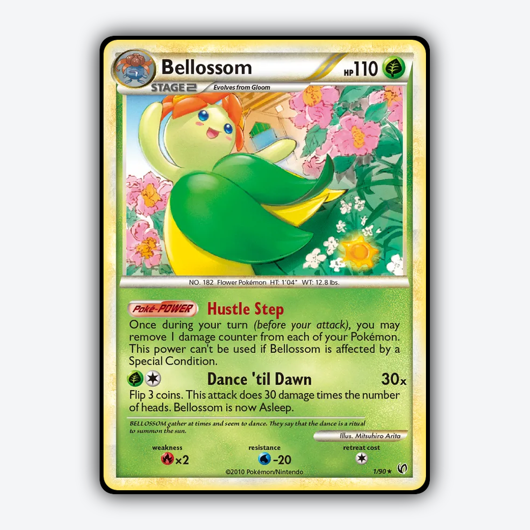 Bellossom 001/90 - HS—Undaunted Set - Card Rug
