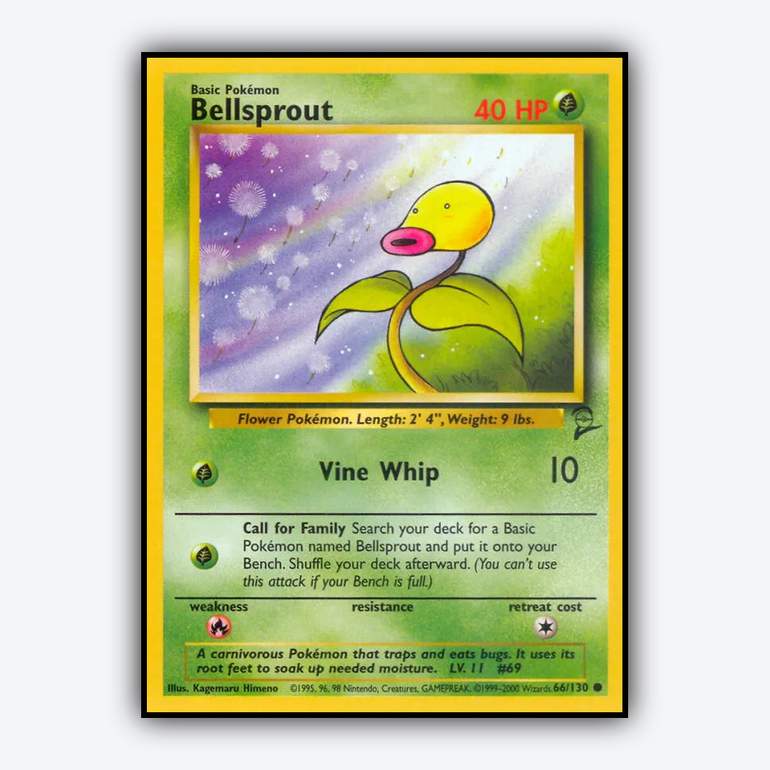 Bellsprout 066/130 - Base Set 2 Set - Card Rug