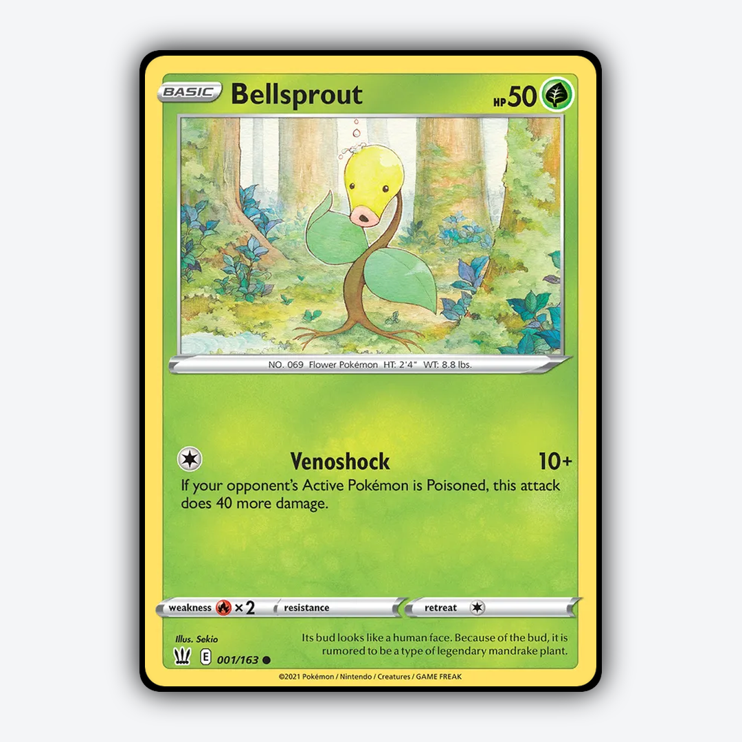 Bellsprout 001/163 - Battle Styles Set - Card Rug