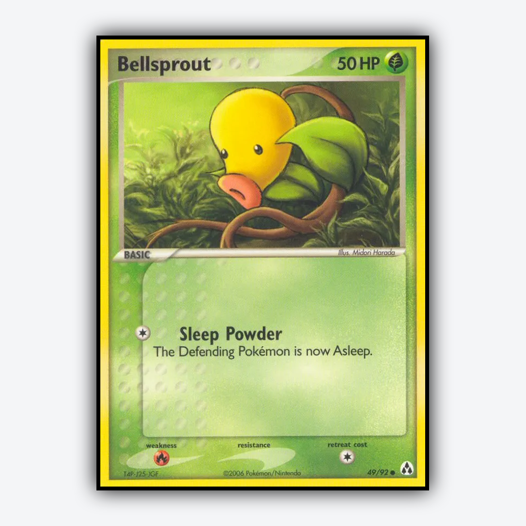 Bellsprout 049/92 - Legend Maker Set - Card Rug