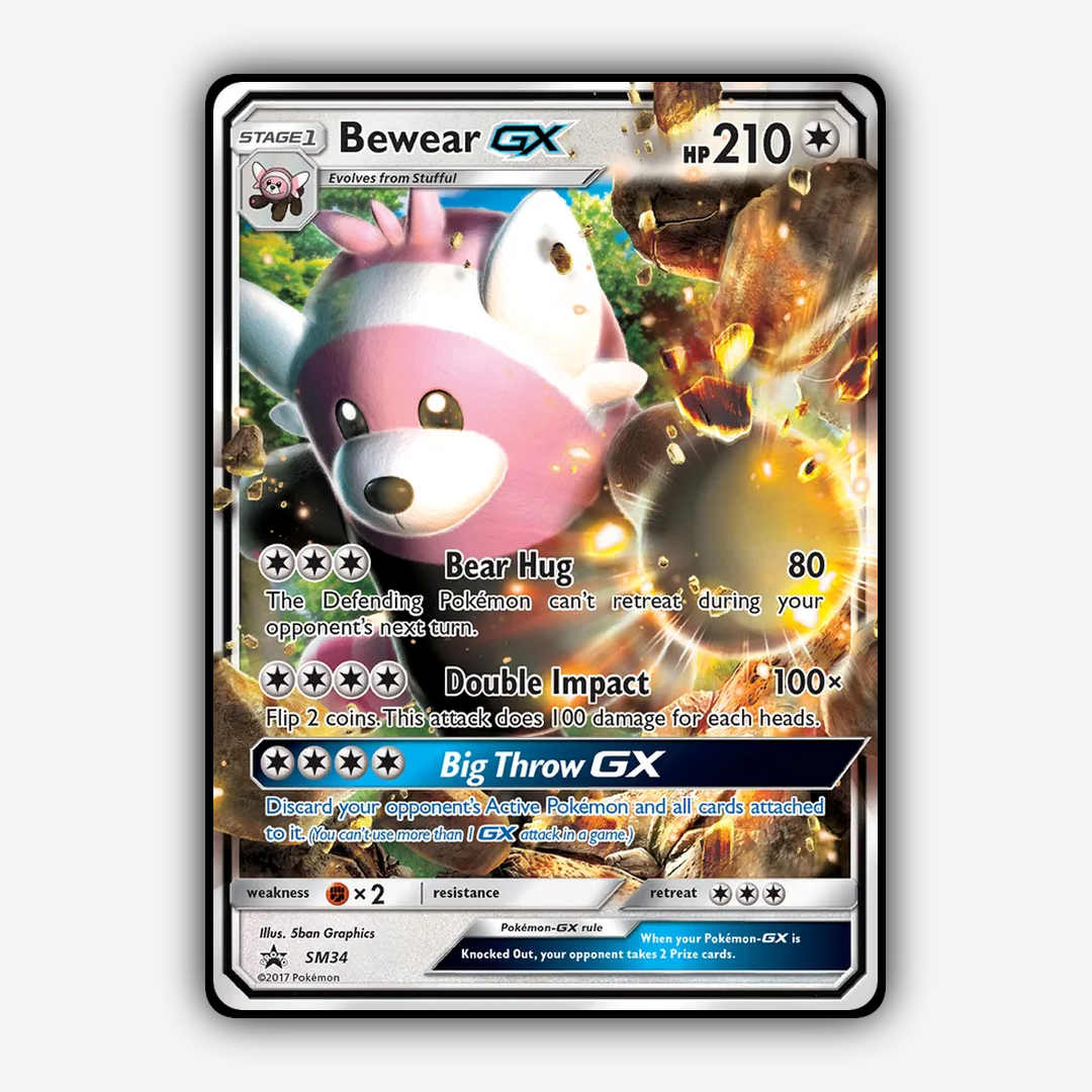 Bewear-GX #34 - SM Black Star Promos Set - Card Rug