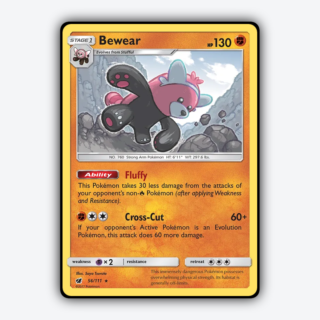 Bewear 056/111 - Crimson Invasion Set - Card Rug